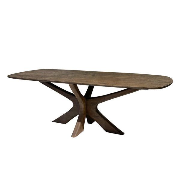 Montreaux ovale eettafel – Bruin
