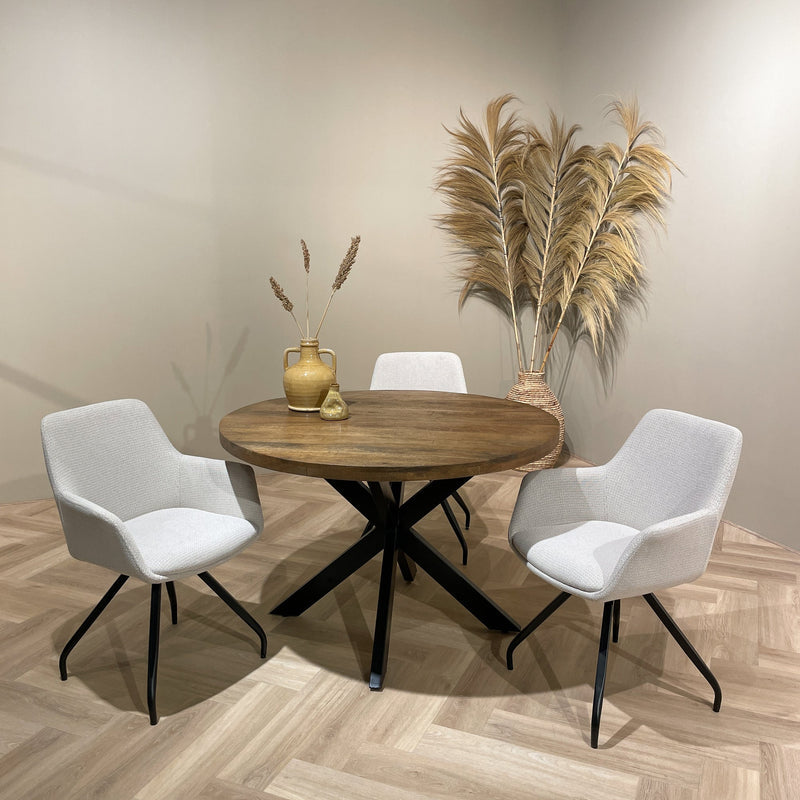 Rocky ronde Spider eettafel Livingfurn