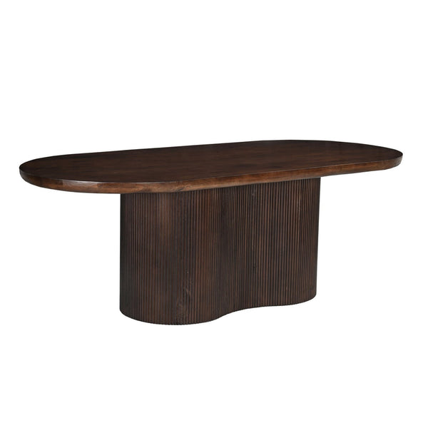 Sevilla ovale eettafel – Bruin