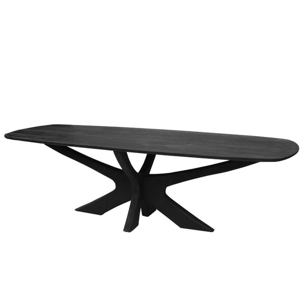 Montreaux ovale eettafel – Zwart