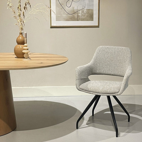 Capp draaibare eetkamerstoel – Beige Lodge