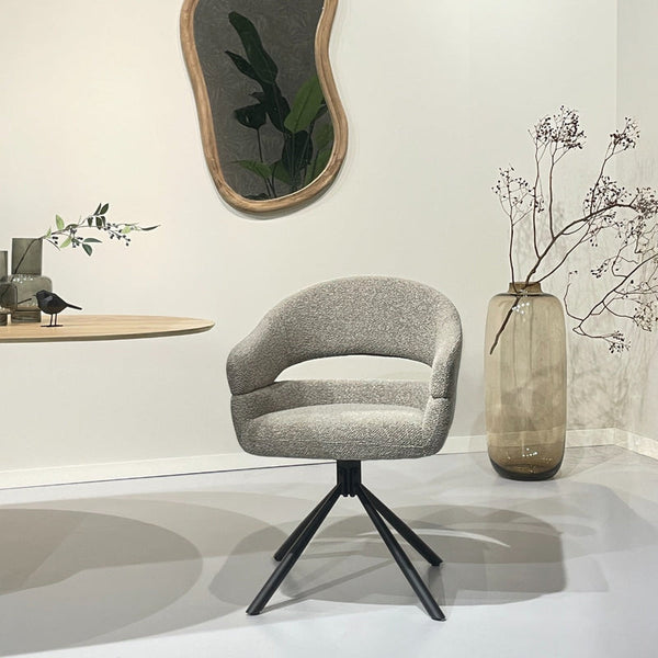 Linn draaibare eetkamerstoel – Taupe