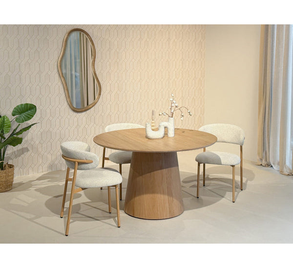 Japandi ronde eettafel Novu