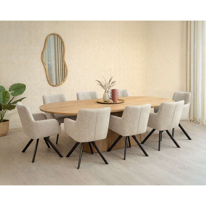 Novero ovale eettafel 280 cm Livingfurn