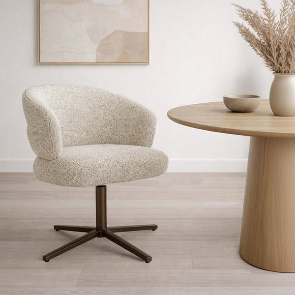 Blake draaibare eetkamerstoel – Beige