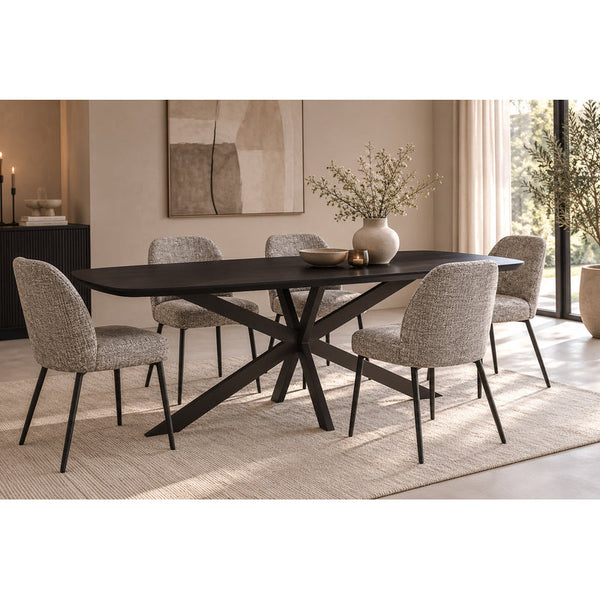Santino Deens ovale eettafel – Espresso
