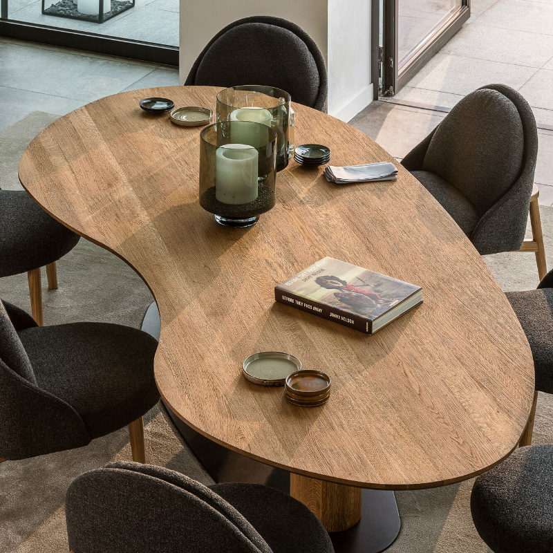 Organische eettafel Bardi eiken A-kwaliteit Houtenmeubelshop