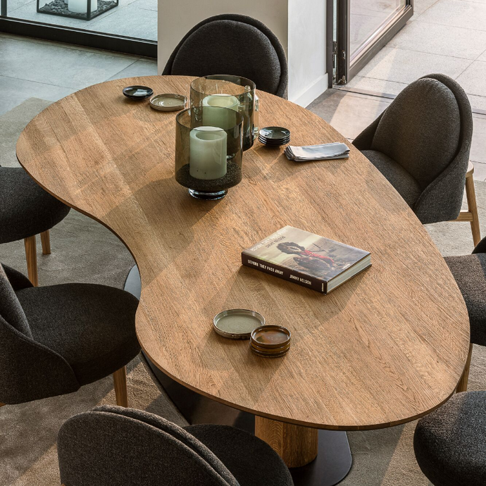 Organische eettafel Bardi eiken A-kwaliteit Houtenmeubelshop