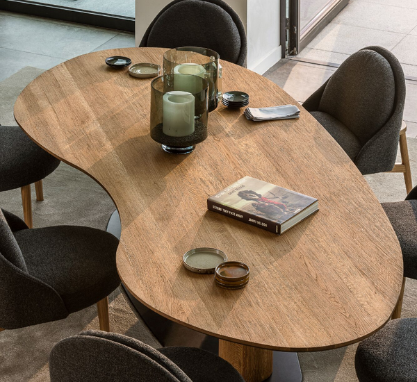 Organische eettafel Bardi eiken