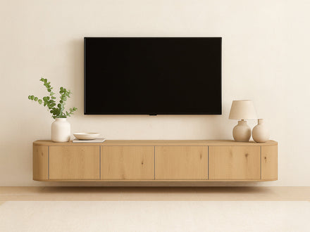 TV-meubel ronde zijkant