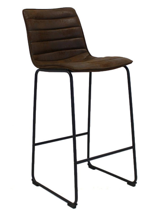 Barkruk Milaan Vinatge Cognac (stof) - Houtenmeubelshop