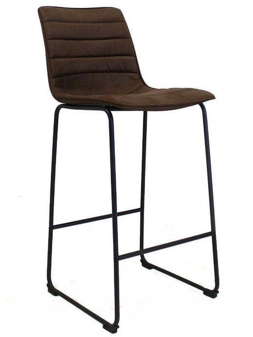 Barkruk Milaan Vintage Bruin (stof) - Houtenmeubelshop