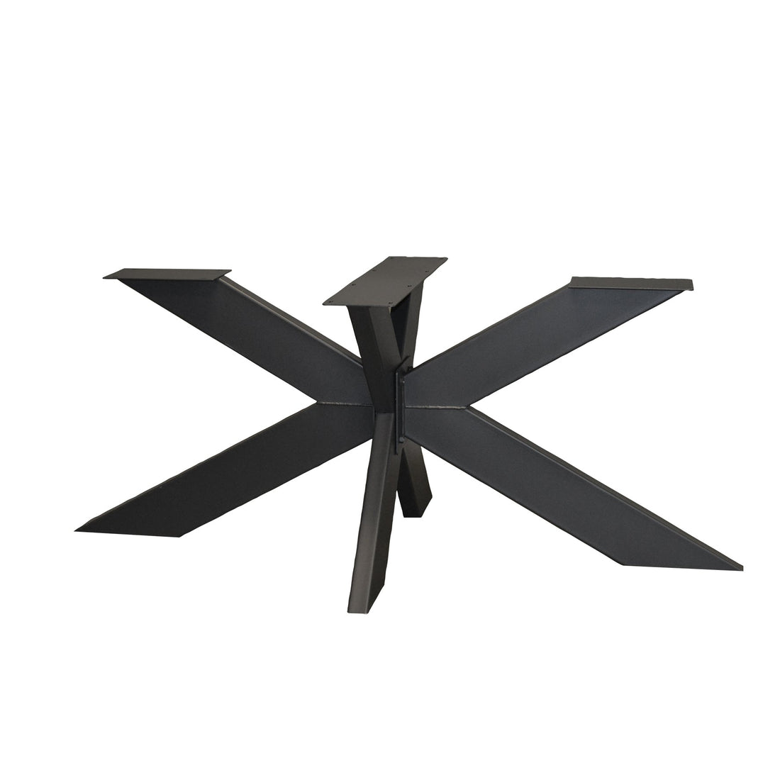 Stalen sterframe tafelpoot gepoedercoat koker 15x5cm rechthoekige tafel Houtenmeubelshop