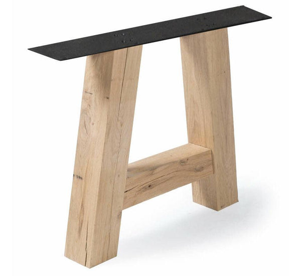 Robuust eikenhouten A-onderstel 2 stuks