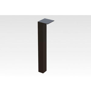 Poot recht staal 8x8cm gepoedercoat Houtenmeubelshop
