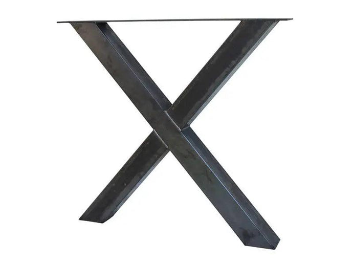 Eettafel X-poot 8x8 set van 2 poten — X-poot set van 2 8x8cm behandeld - Houtenmeubelshop