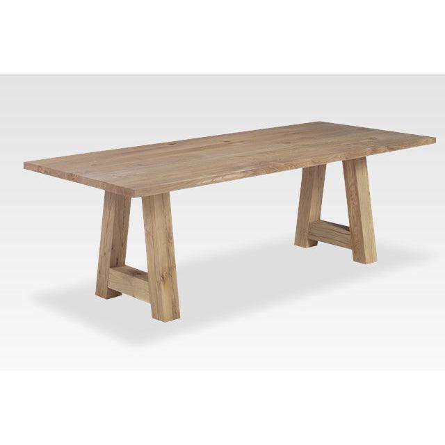 Eettafel eikenhout met houten A-poten Houtenmeubelshop