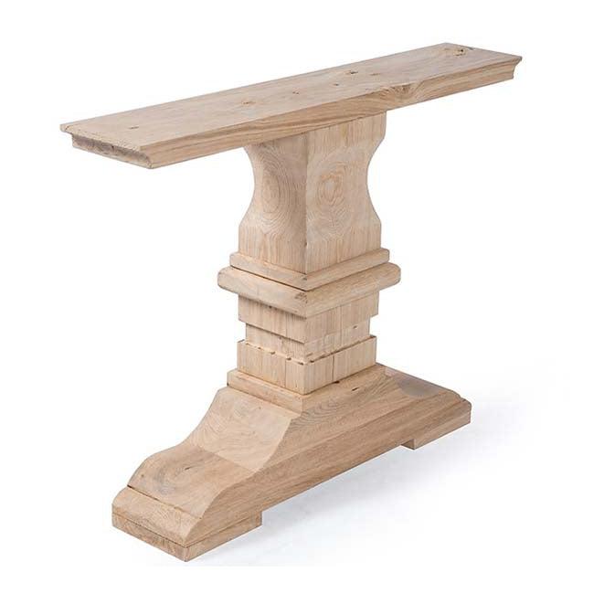 Kloostertafel poten eikenhout 2 stuks Houtenmeubelshop