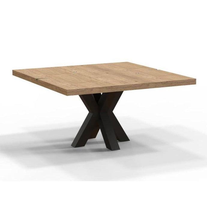 Eettafel Copenhagen - Robuust eiken met stalen frame - Houtenmeubelshop
