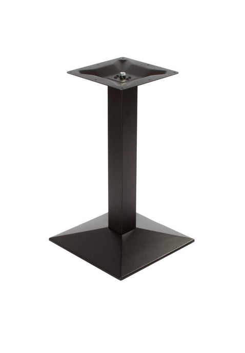 Horeca tafel vierkant eikenhout met gietijzeren onderstel - Houtenmeubelshop