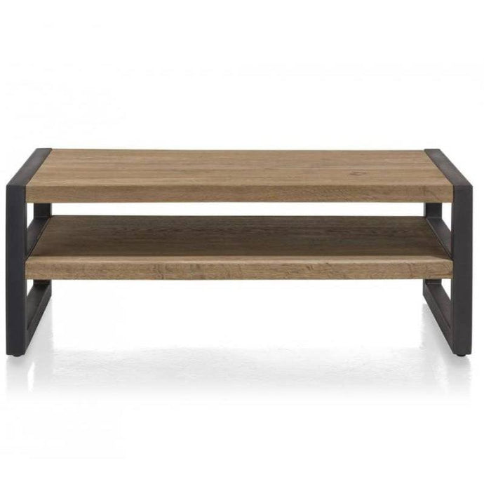 Industriële salontafel met stalen frame  — 120x60 Houtenmeubelshop